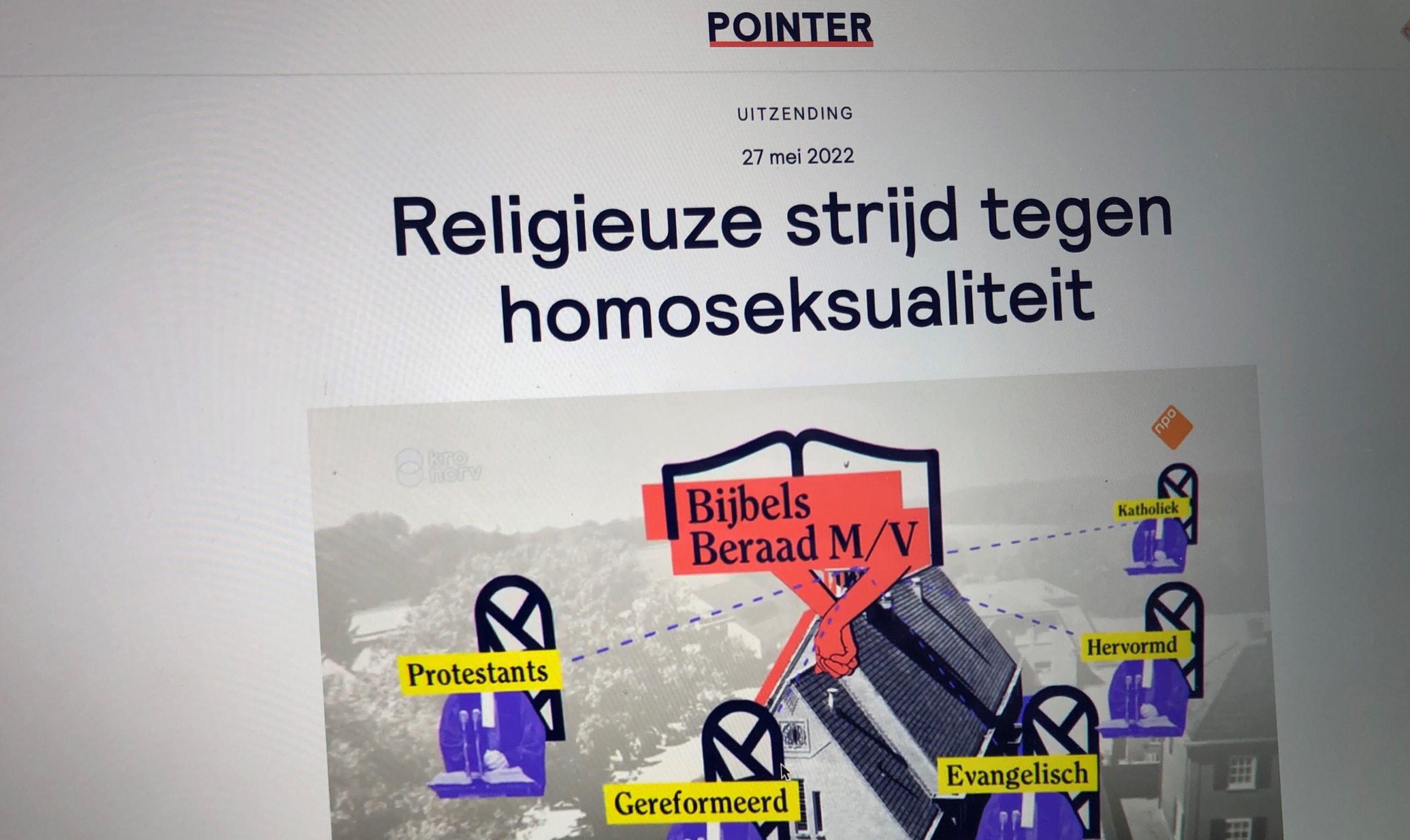 Lees meer over het artikel Reactie op uitzending Pointer