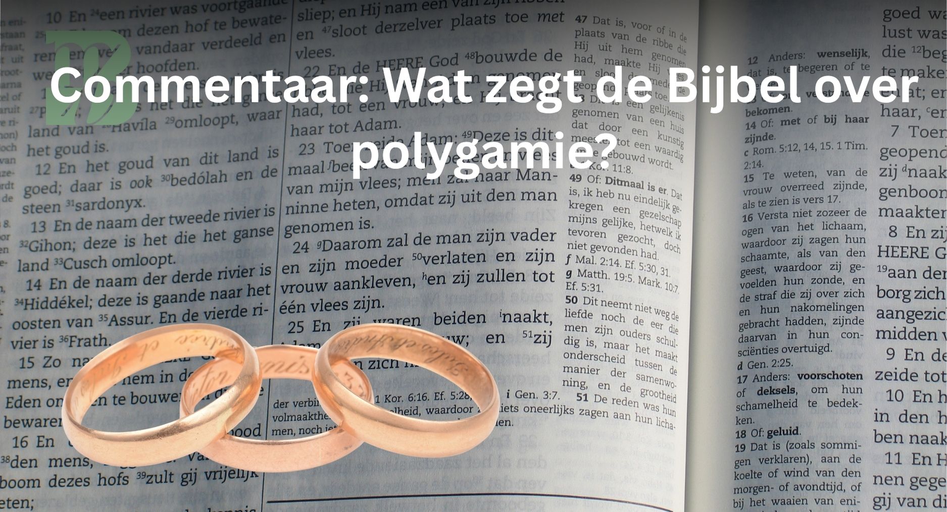 Lees meer over het artikel ‘Open monogamie’, mag dat volgens de Bijbel?