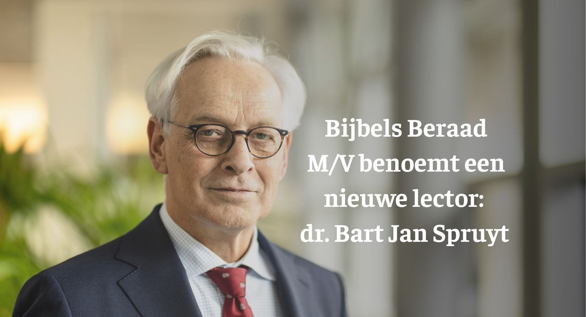 Je bekijkt nu Bijbels Beraad M/V benoemt Bart Jan Spruyt als lector