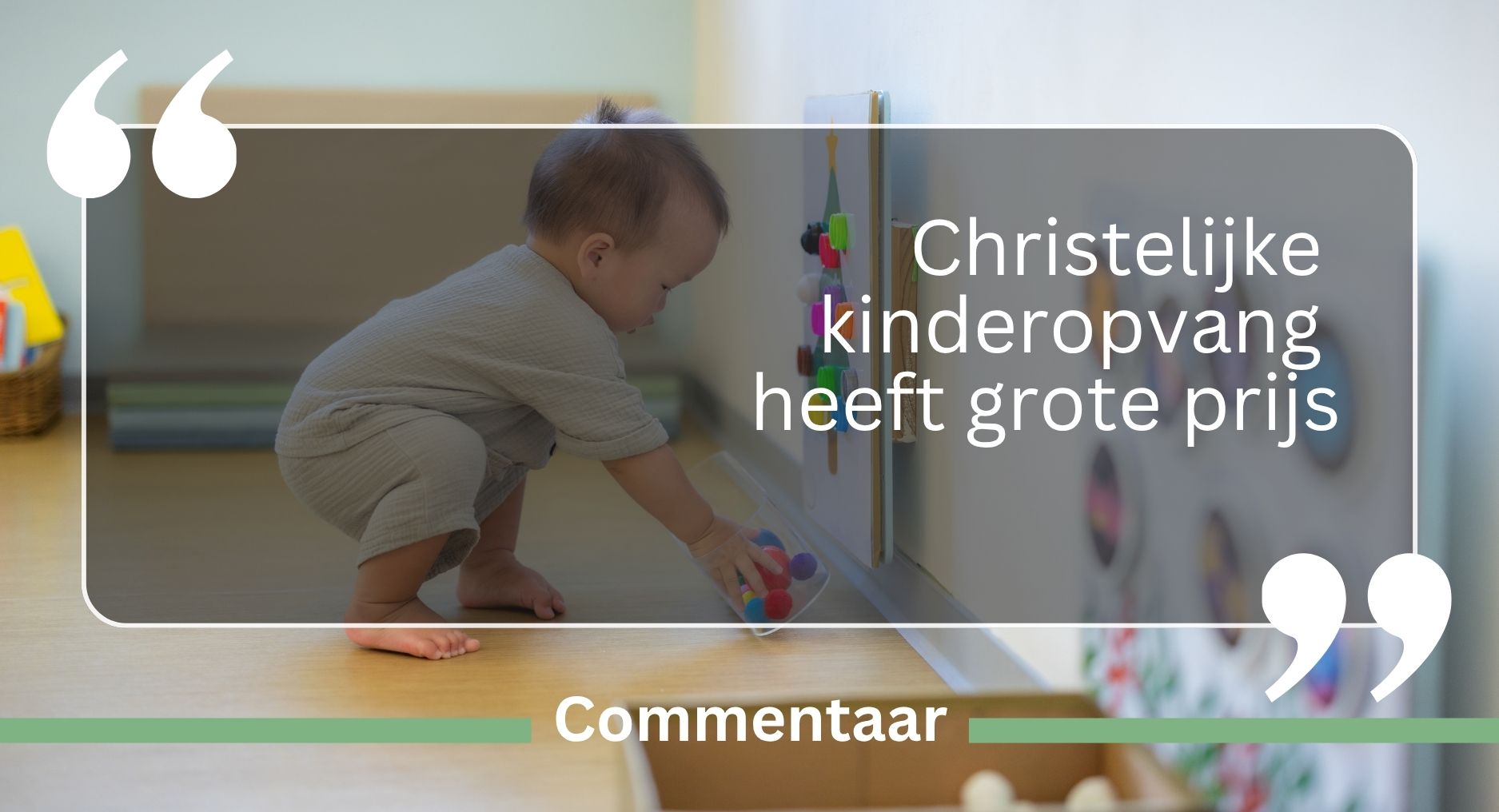 Lees meer over het artikel Christelijke kinderopvang heeft een grote prijs