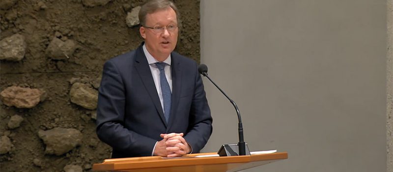 Diederik van Dijk in de Tweede Kamer. Bron: Youtube